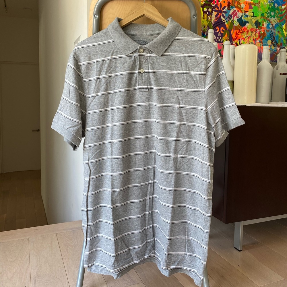 J Crew Striped Polo Shirt